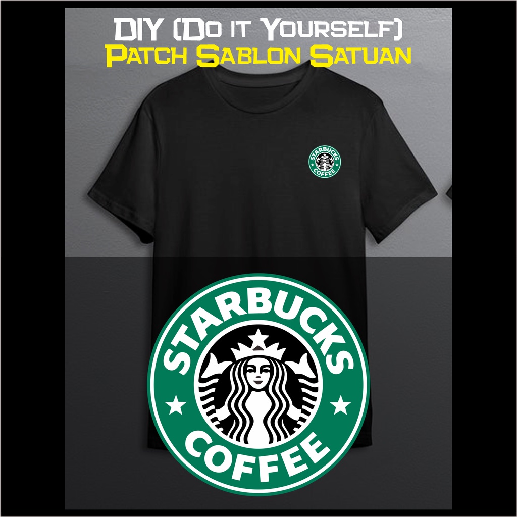 Jual Stiker Baju Starbucks Patch Sablon Satuan Diy Aksesoris Fashion