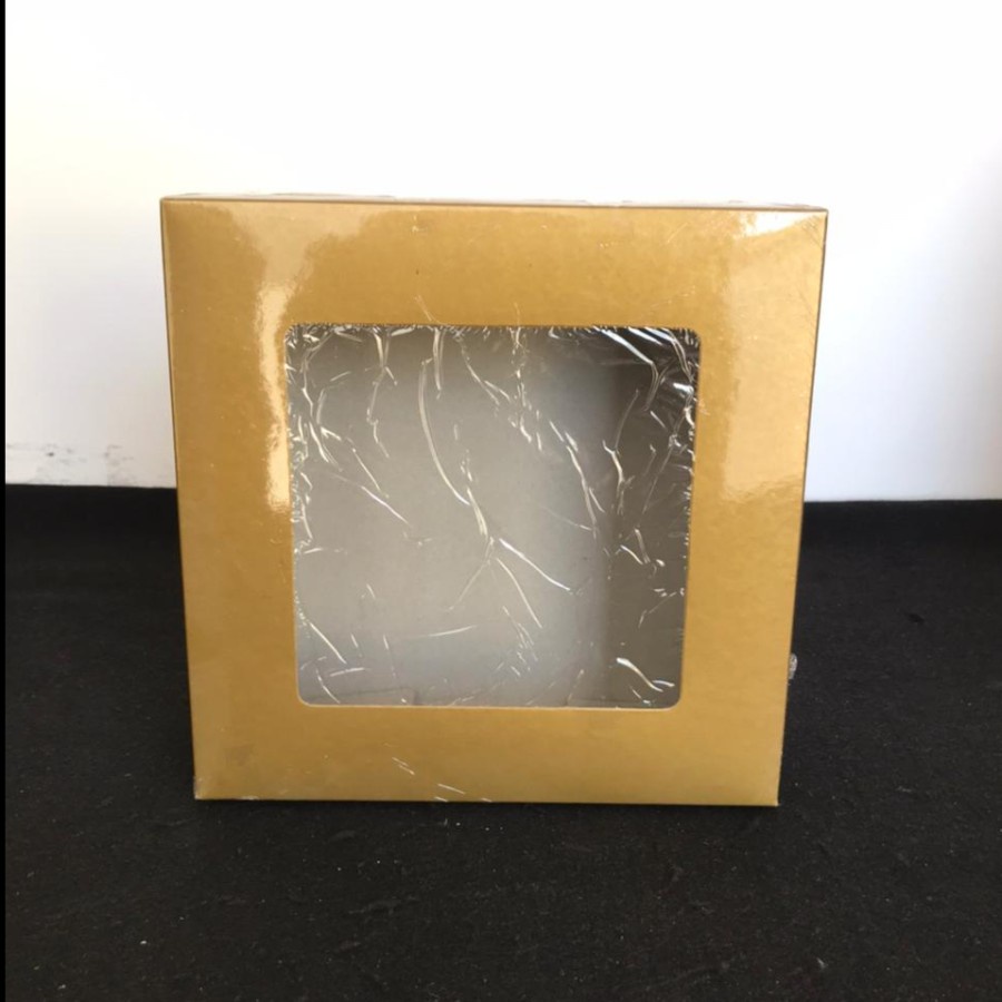 Jual FUJI BOX Dus Kotak Kuning Emas 22 x 22 1 pcs | Shopee Indonesia