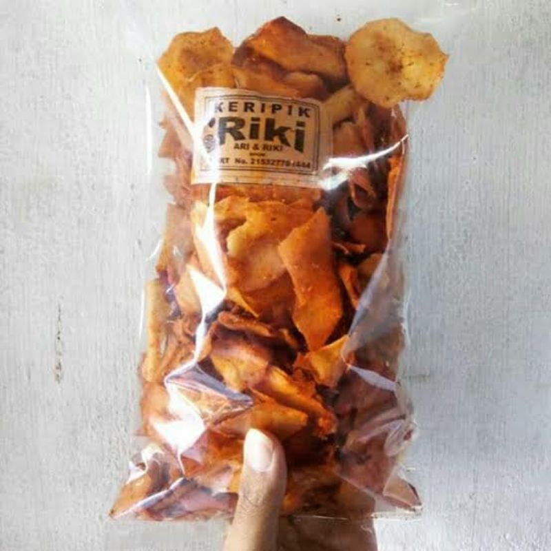 Jual 250 Gram Kripik Riki Khas Cimahi Keripik Super Pedas Riki Asli