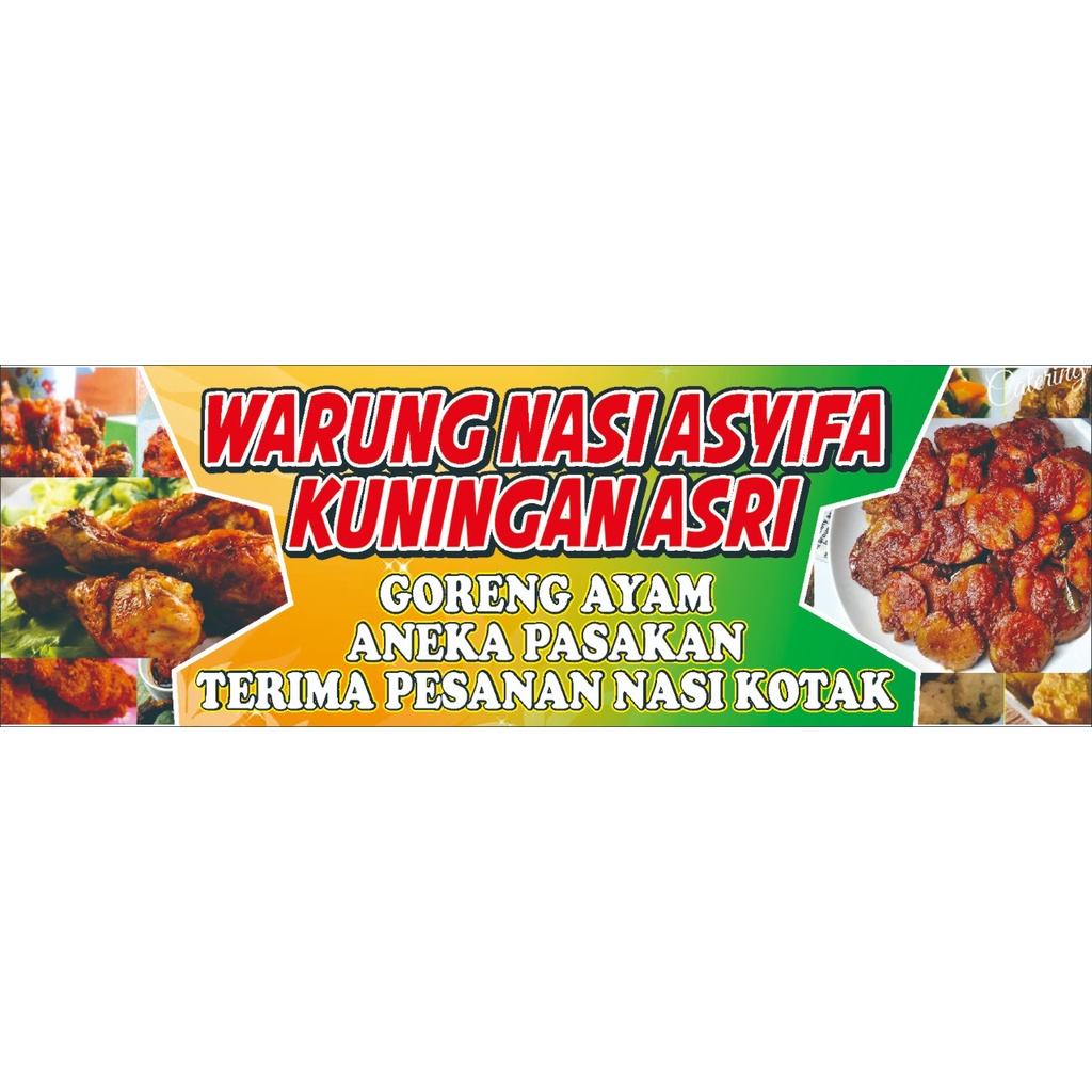 Jual Spanduk Warung Nasi/Cathering/Desain Custom | Shopee Indonesia