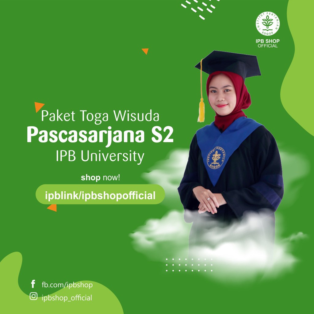 Jual Paket Toga Wisuda Pascasarjana S2 IPB | Shopee Indonesia