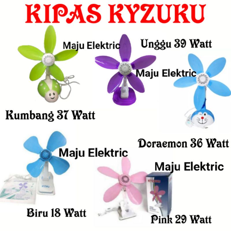 Jual Kipas Angin Jepit Kyzuku Watt Watt Watt Watt Watt