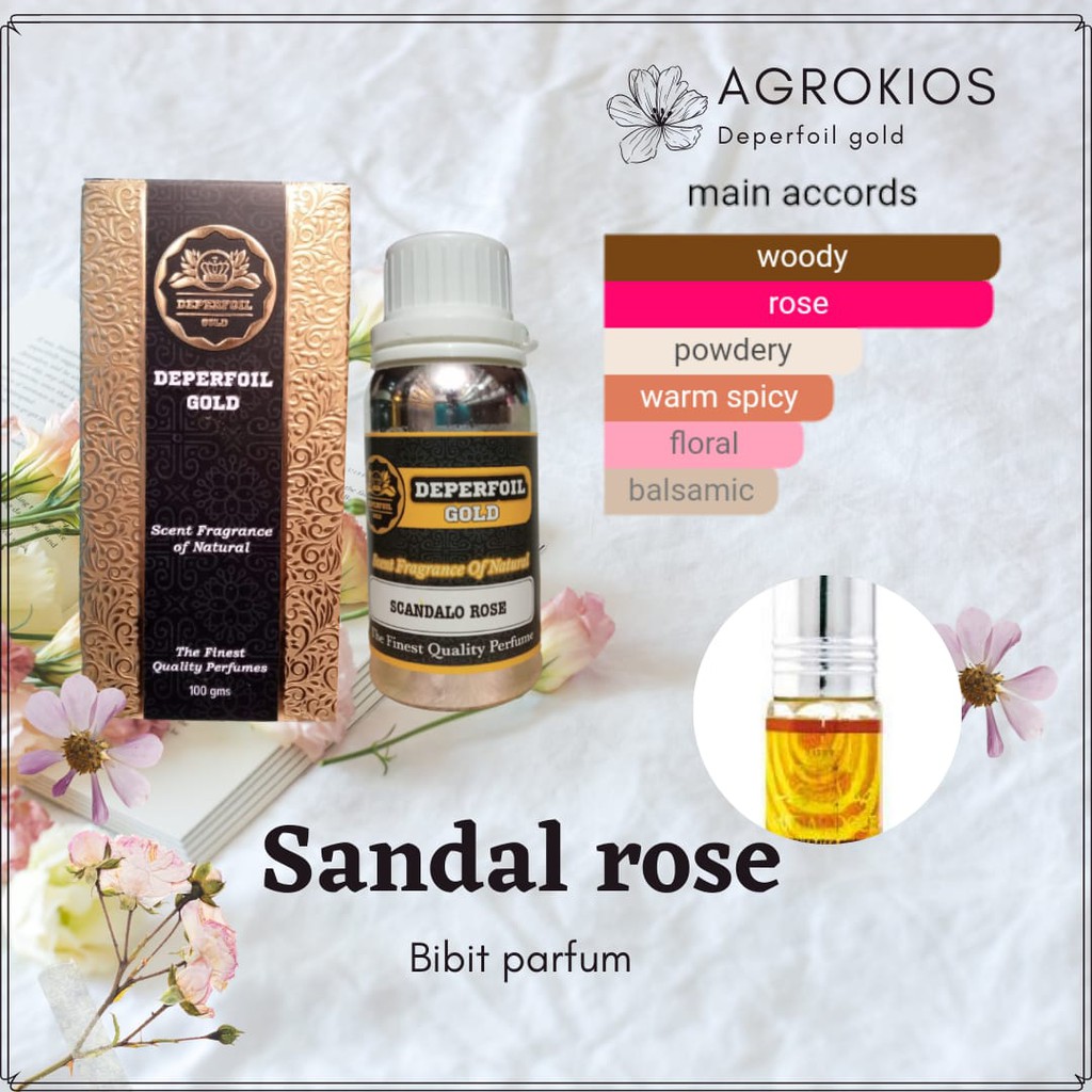 Jual Bibit Parfum Sandal Rose 100 Ml Kemasan Segel By Deperfoil Gold Shopee Indonesia 3337