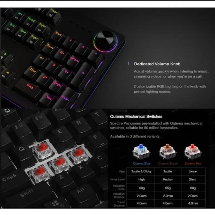 Jual Tecware Spectre Pro RGB Mechanical Keyboard - Outemu Switch ...
