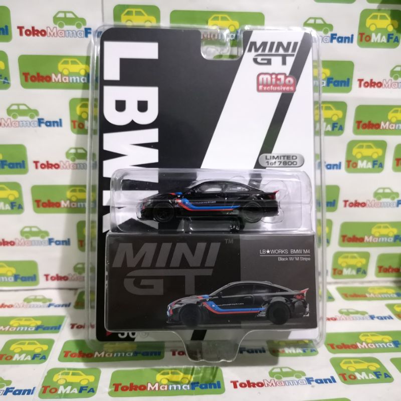 Jual Minigt Mini Gt Lb Works Bmw M Black With M Stripe Blister