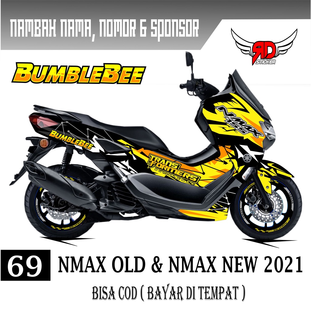 Jual Decal Sticker Full Bodi Yamaha Nmax New Nmax Old Lama Bumblebee