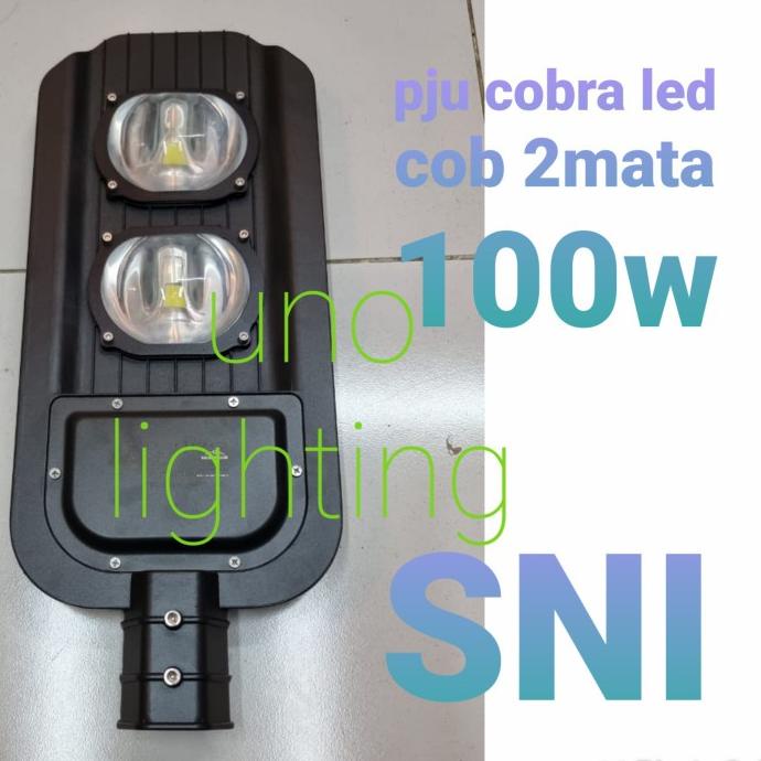 Jual Lampu Jalan Led Cob 2mata 100watt 100w Pju Cobra 100 Watt 100 W