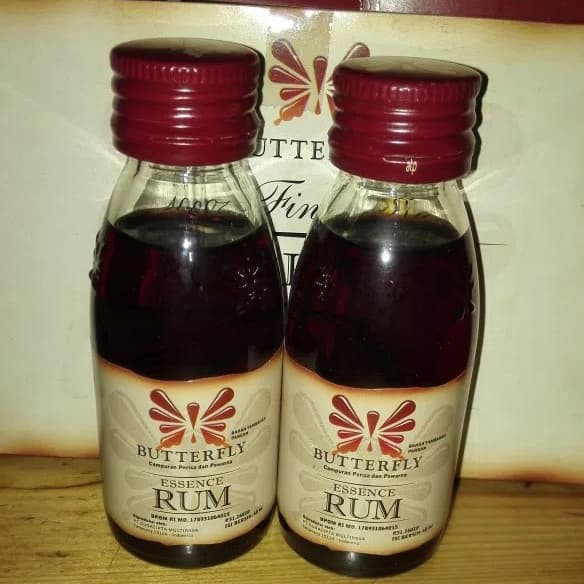 Jual Rum Butterfly Essence Rum bahan Campuran Perisa dan Pewarna 60ml