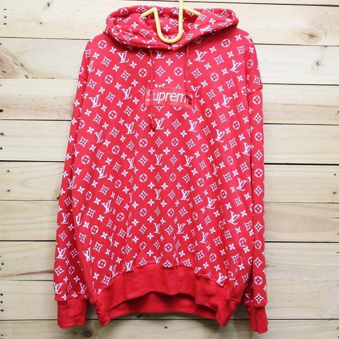 Harga hoodie supreme store x lv original