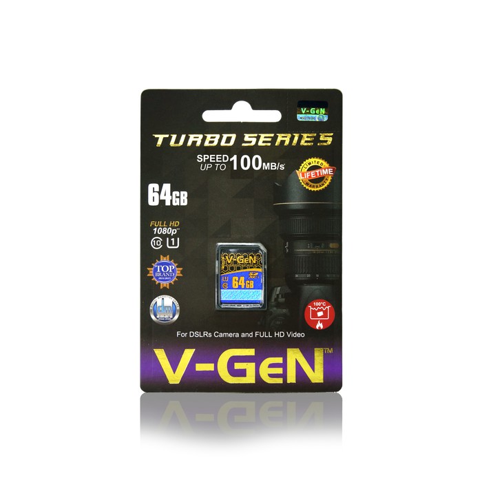 Jual SD Card Kamera 64gb Turbo VGeN Memory Card SDHC 64 gb Camera
