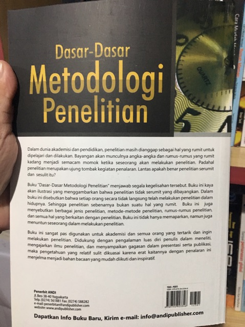 Jual BUKU ORI Dasar-dasar Metodologi Penelitian | Shopee Indonesia