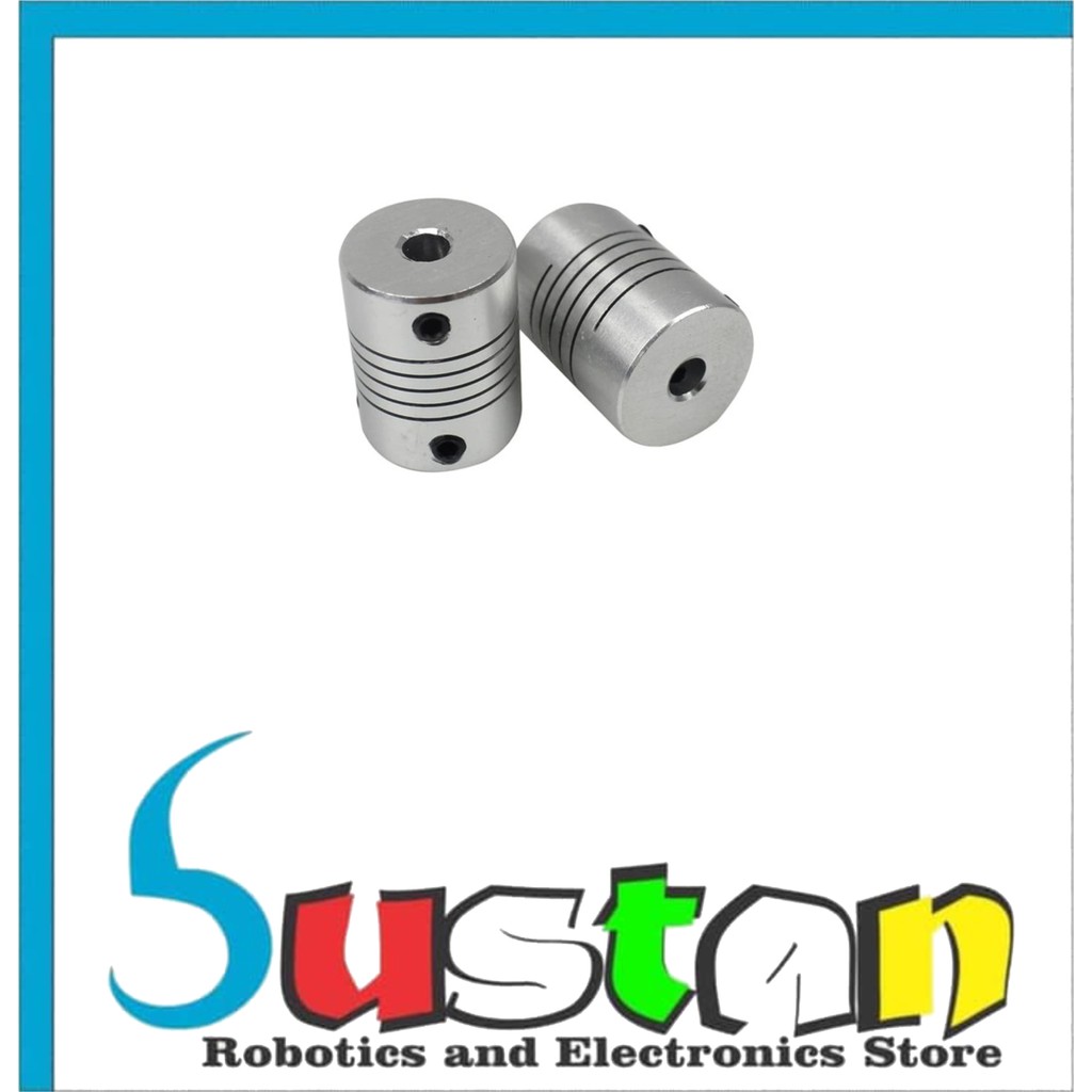 Jual Flexible Coupling D19 L25 5x5MM Coupler Shaft Clamp Aluminium ...