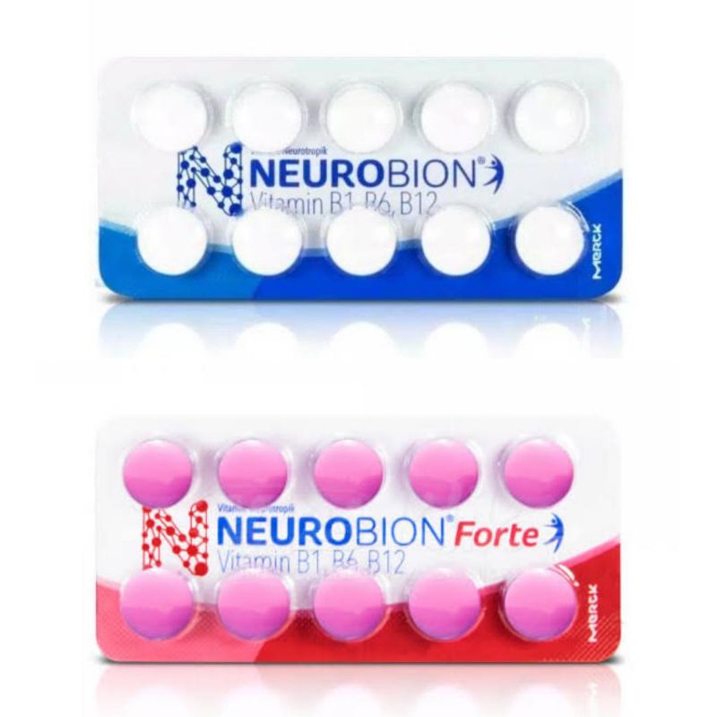 Jual Neurobion Vitamin B1 B6 B12 Putih Pink Forte 5000 / Strip | Shopee ...