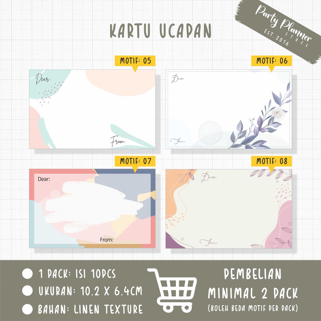 Jual Kartu Ucapan Greeting Card Kartu Hampers Kartu Ucapan Bunga Graduation Card 1333