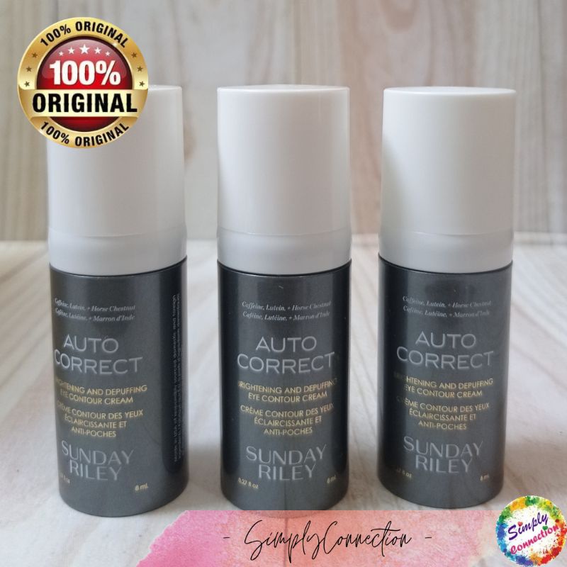 Jual SUNDAY RILEY Auto Correct Brightening and Depuffing Eye Contour ...