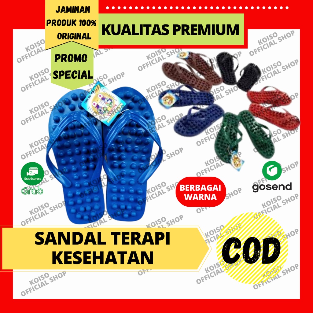 Jual Koiso Sandal Kesehatan Rematik Refleksi Sandal Jepit Kesehatan