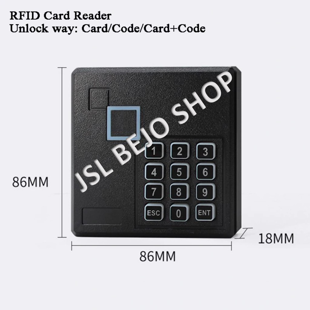 Jual RFID MIFARE 13.56MHz ACCESS CONTROL CARD READER KEYPAD LED ...
