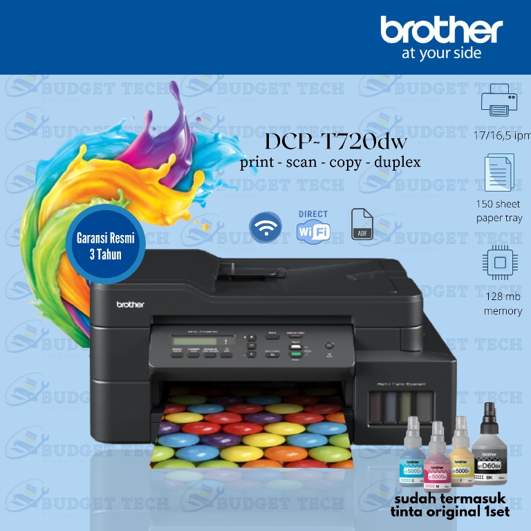 Jual Printer Brother DCPT720DW T720W T720 Inkjet Wireless Print