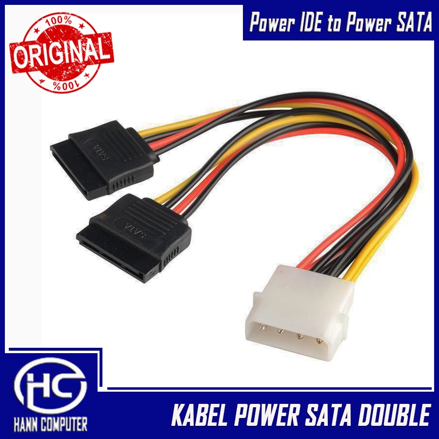 Jual Kabel Power Ide To Power Sata Cabang Kabel Spliter Power Sata