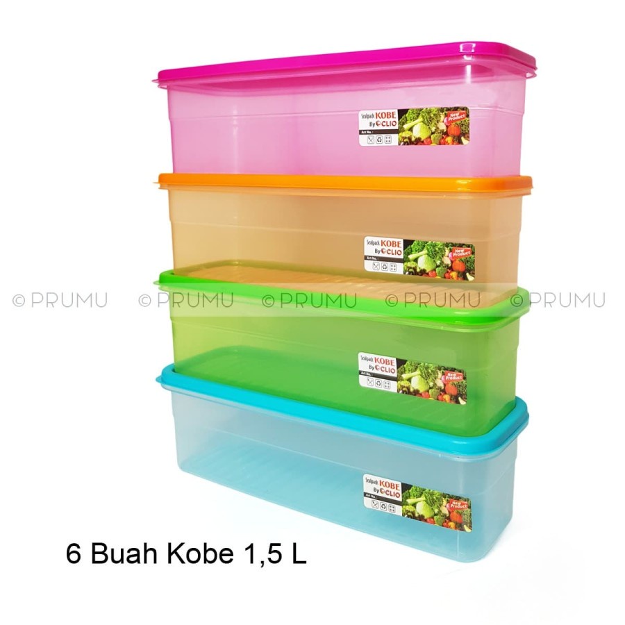 Jual 6 pcs Sealpack Kobe 1,5 ltr | Food Containers | Wadah Makanan ...