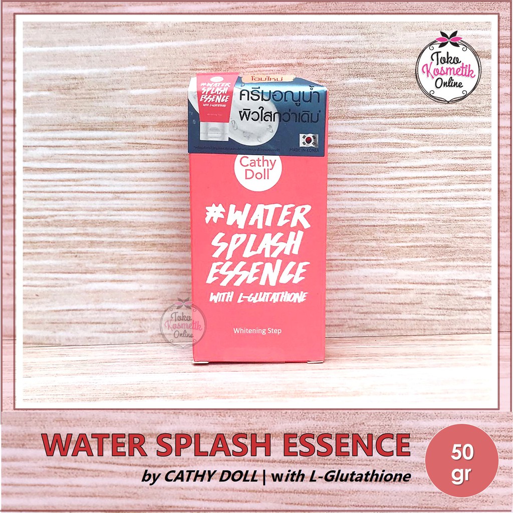 Jual CATHY DOLL WATER SPLASH ESSENCE WITH L GLUTATHIONE 50g Shopee