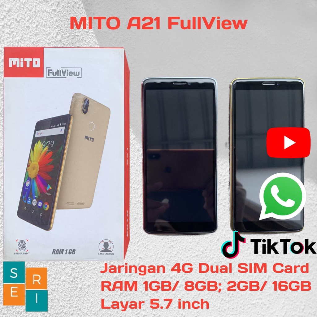 Jual HP MITO A21 FullView Android Promo Cuci Gudang RAM 1GB/8GB dan RAM ...