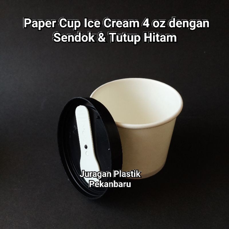 Jual Paper Cup Ice Cream 4 Oz Isi 50set/pack | Gelas Kertas Es Krim ...