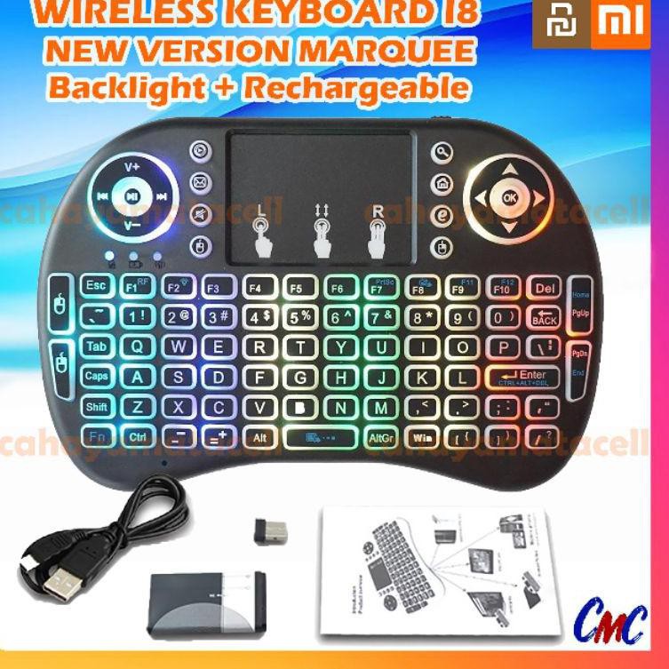 Jual Serba Murah RID Wireless Keyboard With Touchpad Lampu Backlight ...