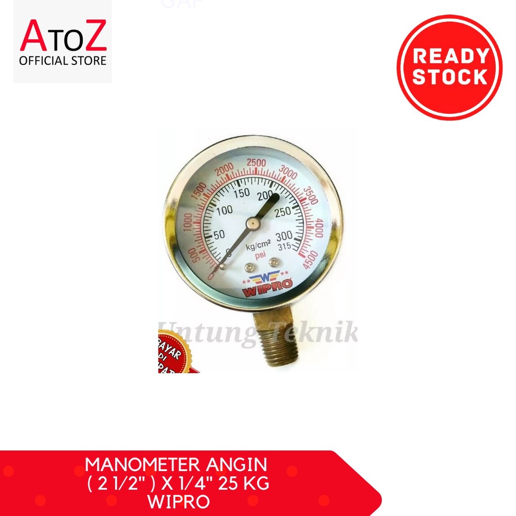 Jual MANOMETER ANGIN (2 1/2