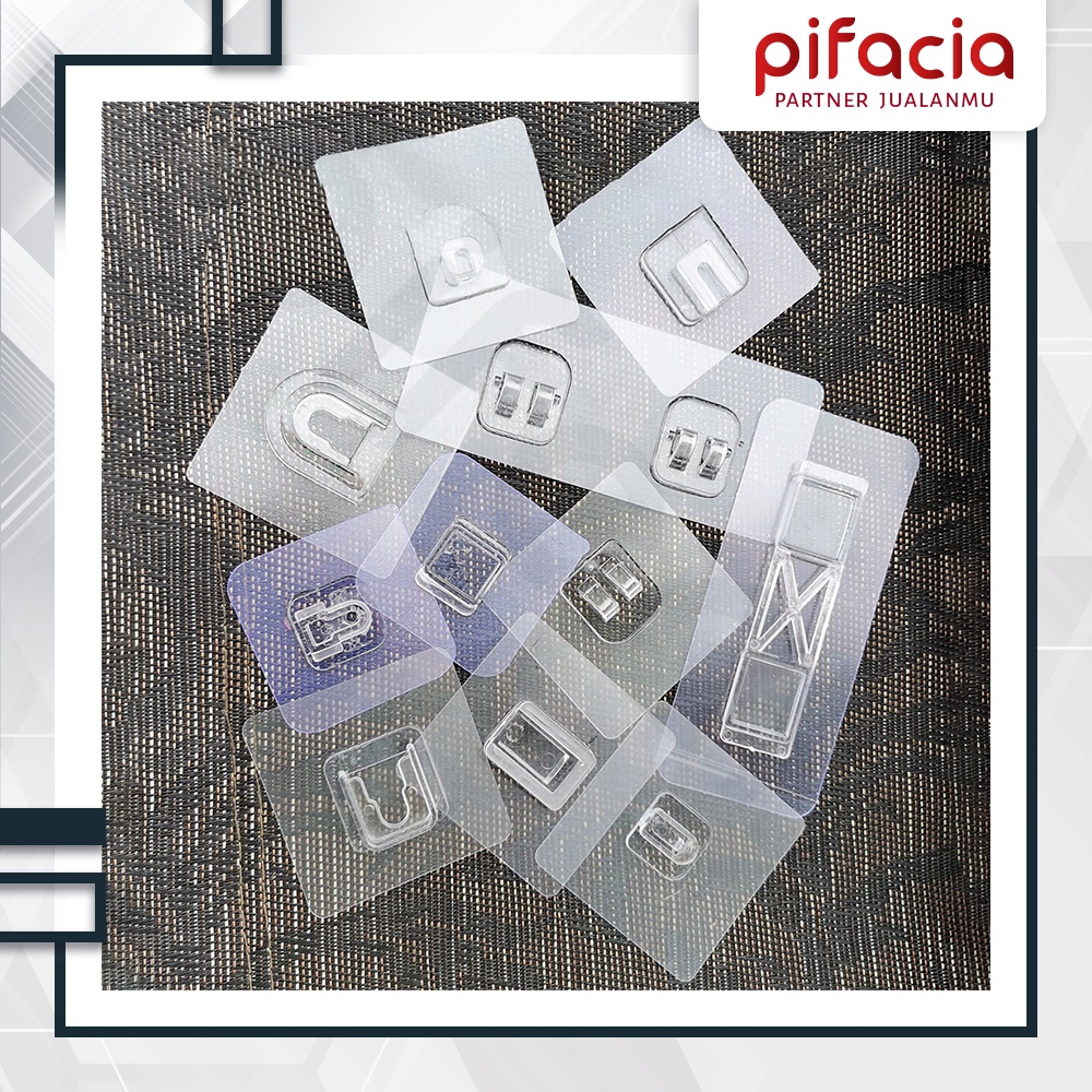 Jual PIFACIA Magic Hook Gantungan Tempel Socket Transparant Mur Baut ...