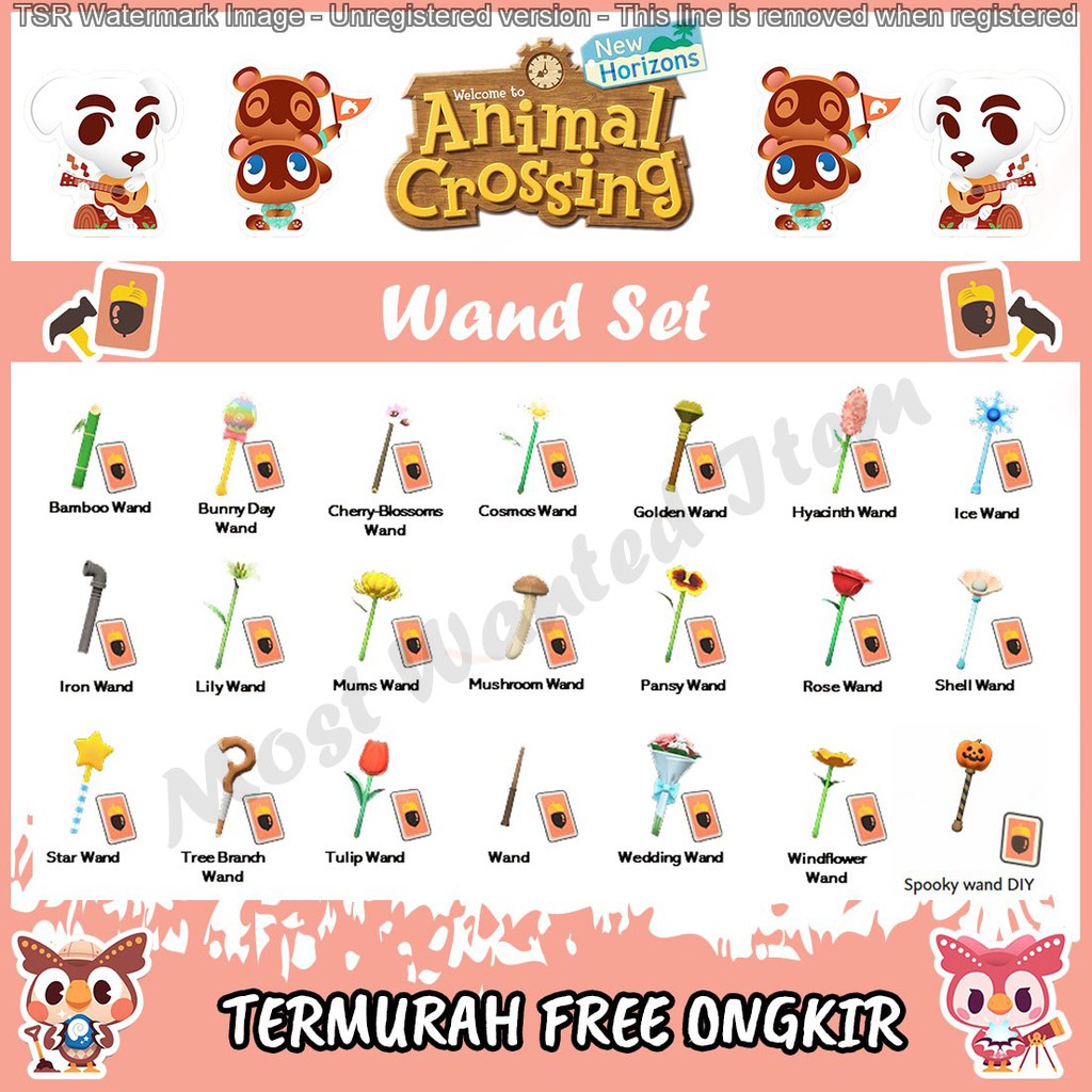 Jual Wand DIY Set Animal Crossing New Horizons ACNH Item Bells Material
