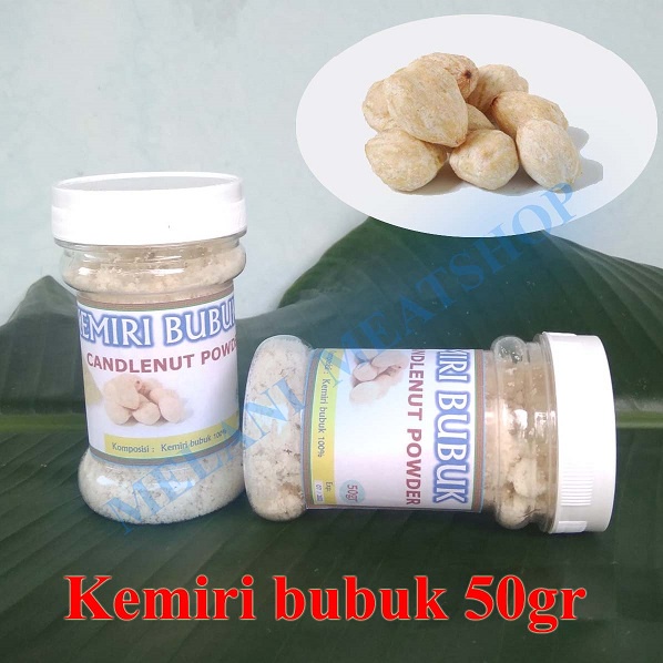 Jual Kemiri Bubuk Rempah Bumbu 50gr Candlenut Powder Kemasan Botol 50 ...