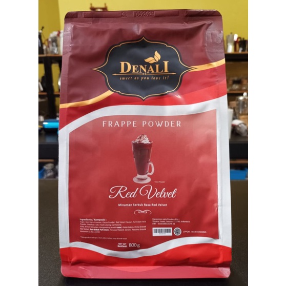 Jual Denali Frappe Powder Red Velvet 800 gr Bubuk Perasa untuk Minuman ...