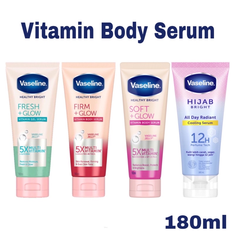 Jual Vaseline Healthy Bright Vitamin Body Serum Hijab Bright Soft Glow 180ml Shopee Indonesia 6718