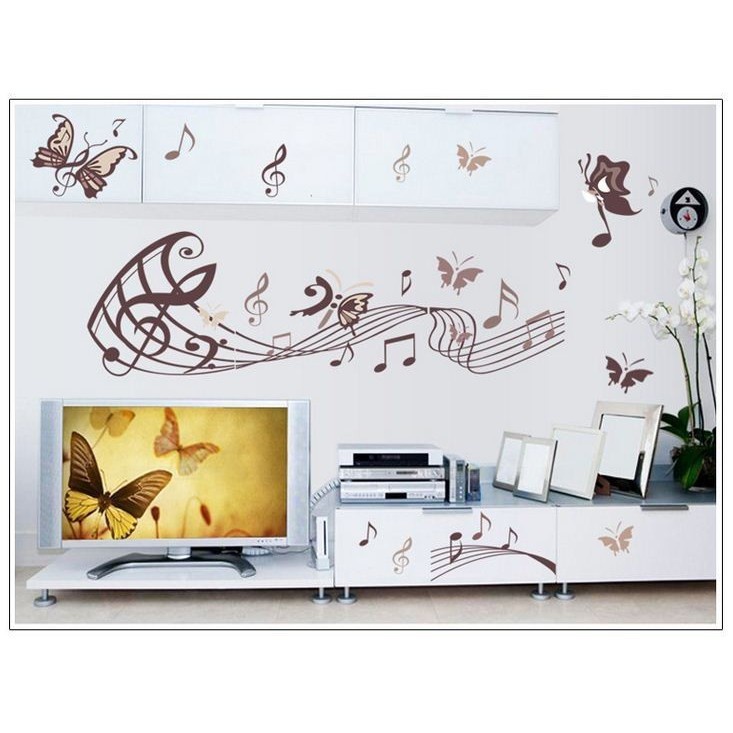 Jual METH DF5090 MUSIC NOTE MELODY WALLSTICKER WALL STIKER ...
