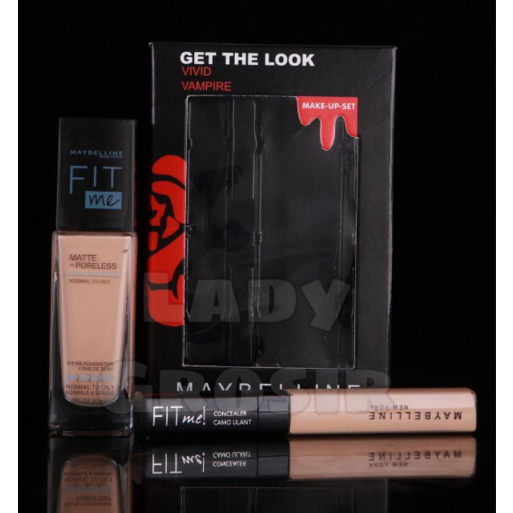 Jual Foundation & Concealer Fit Me 2in1 Vivid Vampire / Myb Vivid ...