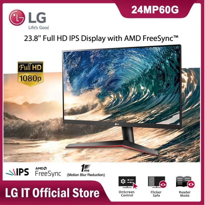 Jual LED Monitor LG 24 Inch FHD IPS 24MP60G-B 75Hz | Shopee Indonesia