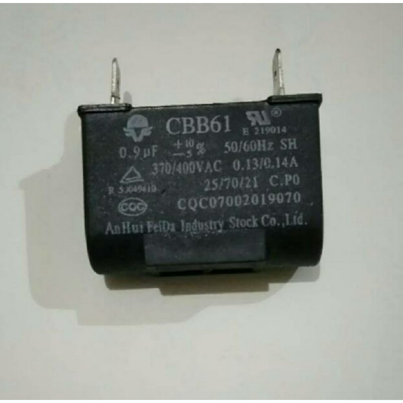 Jual Kapasitor Motor Fan Indoor Capasitor Fan AC LG 0.9uf 400vac