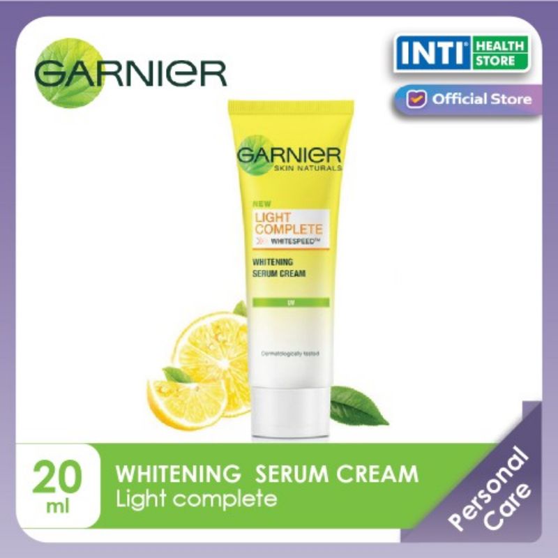 Jual Garnier Light Complete Whitening Serum Cream Uv 20ml Shopee Indonesia 5537