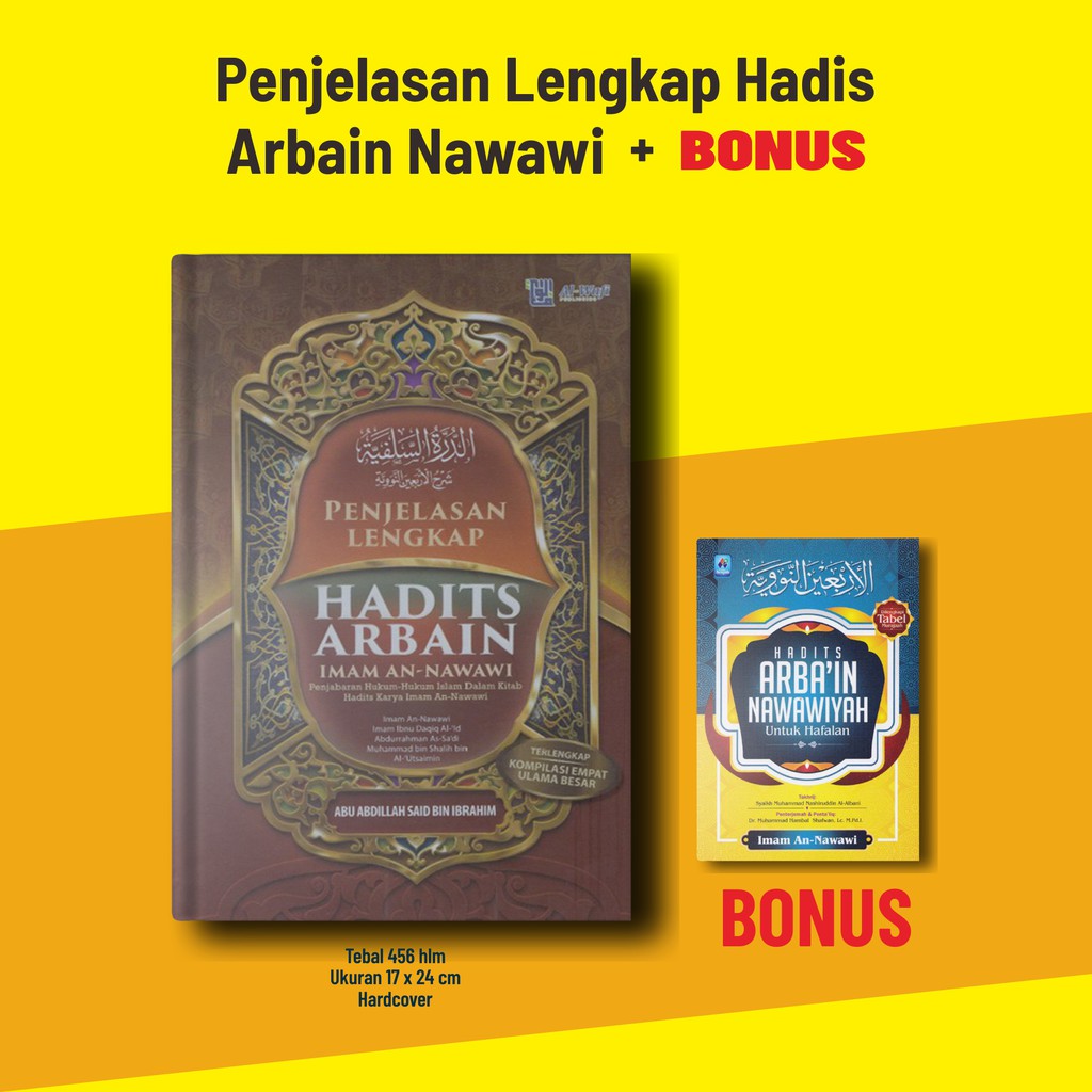 Jual SYARAH ARBAIN Paket Penjelasan Lengkap Hadis Arbain Nawawi ...