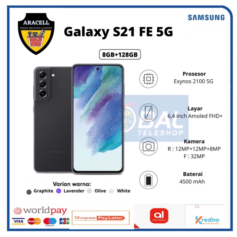 Jual Samsung S21 Fe 5G 8/256 & 8/128 Resmi sein 1 Tahun | Shopee Indonesia