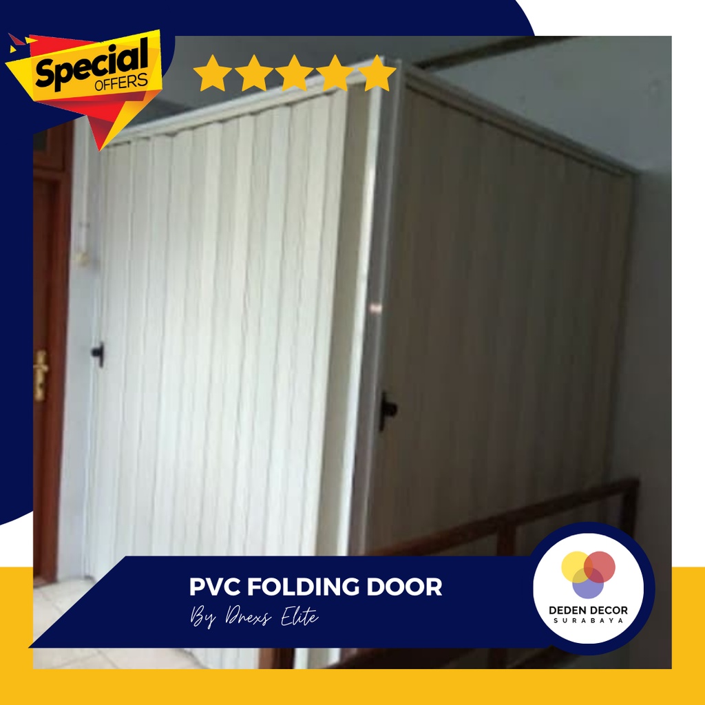 Jual Pintu Lipat Pvc Folding Door Surabaya Minimalis Dnexs Elite Shopee Indonesia