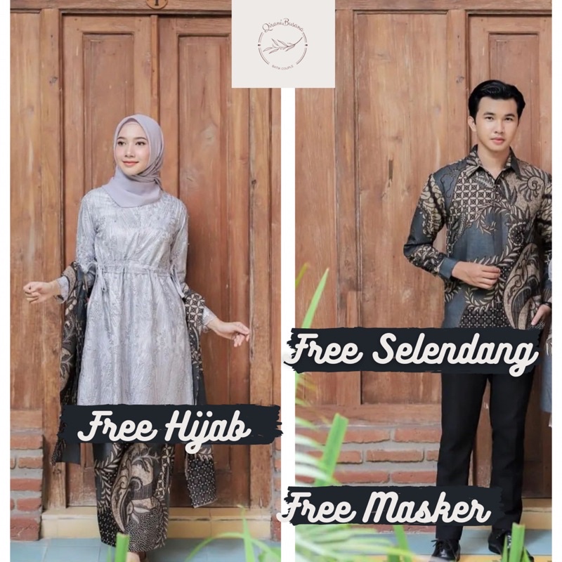 Jual Set baju kebaya couple terbaru buat tunangan, wisuda dan seragam