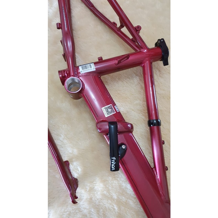 Jual FRAME SET FNHON MONSOON 20 22 inch MERAH RED DISCBRAKE ALUMUNIUM ...