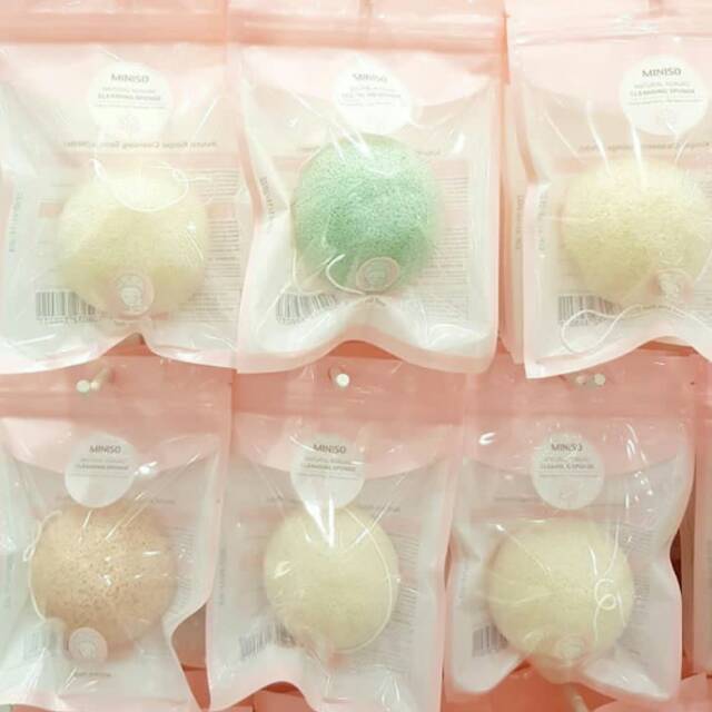 Jual Miniso Natural Konjac Cleansing Sponge Shopee Indonesia