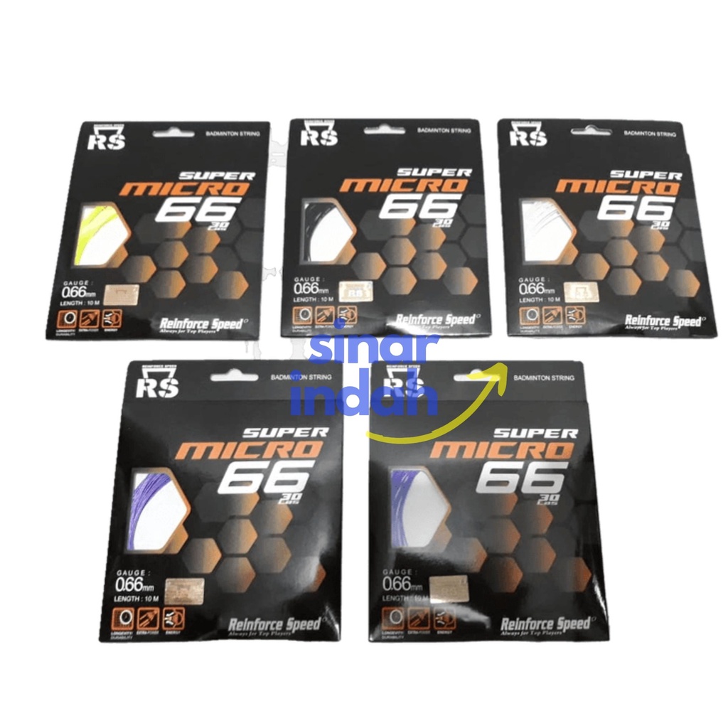 Jual Senar Badminton RS SUPER MICRO 66 Original / Senar Raket Badminton ...