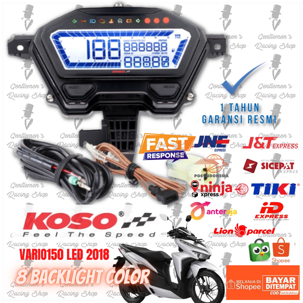 Jual Speedometer KOSO REMORA new VARIO 125 150 2018 2022 GARANSI RESMI