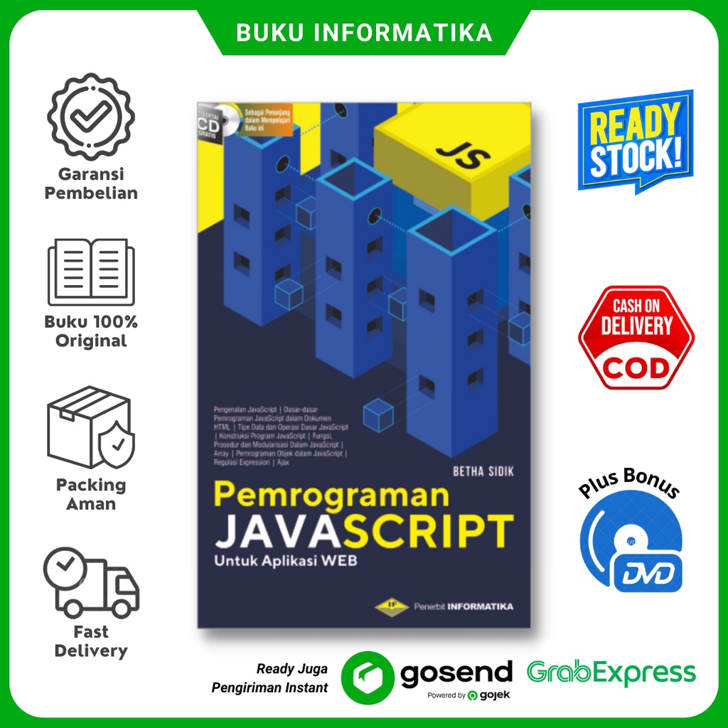 Jual Buku Pemrograman Javascript Untuk Aplikasi Web Bonus Cd Shopee