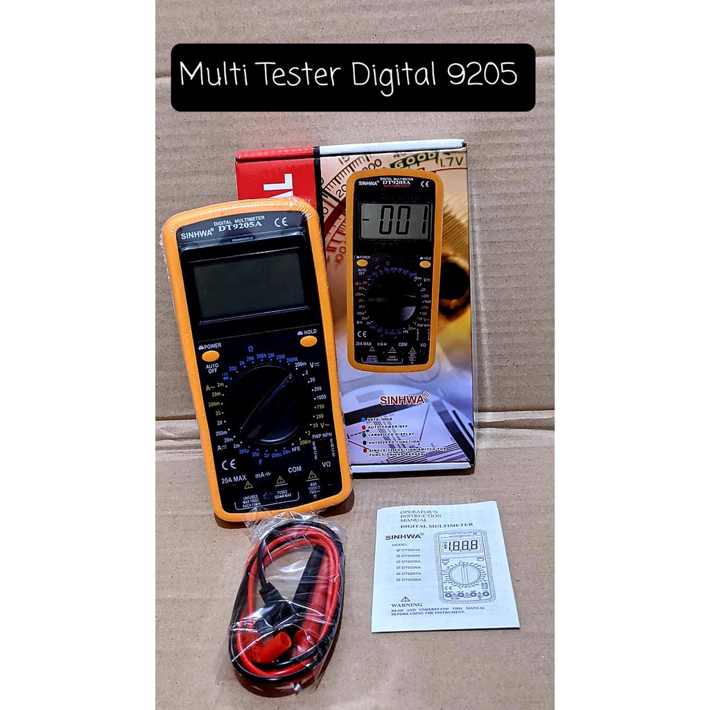 Jual Multitester Digital 9205 | Shopee Indonesia