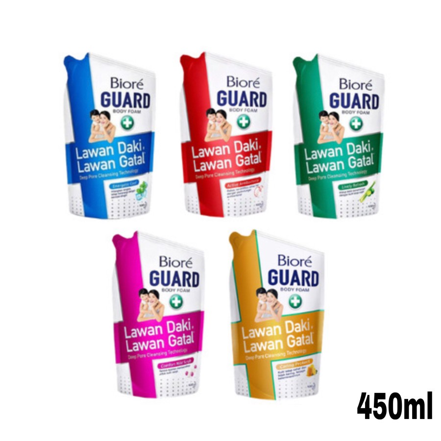 Jual Biore Guard Body Foam 450ml (Sabun Mandi Cair Isi Ulang) | Shopee ...